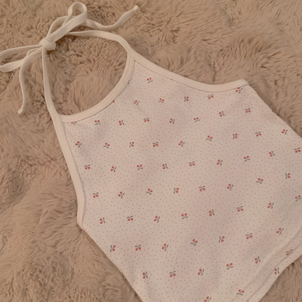 Brandy Melville Cherry Halter Top